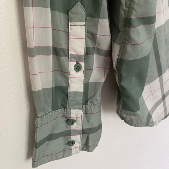 The North Face Plaid Nylon Casual Button Down Shirt Jacket - Picture 7 of 11